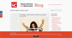 Desktop Screenshot of blognutricioncenter.com