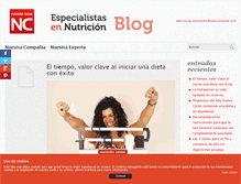 Tablet Screenshot of blognutricioncenter.com